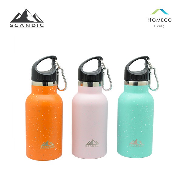 Scandic Ss Bottle 400 Ml / Botol Air Panas Dingin Dengan Carabiner