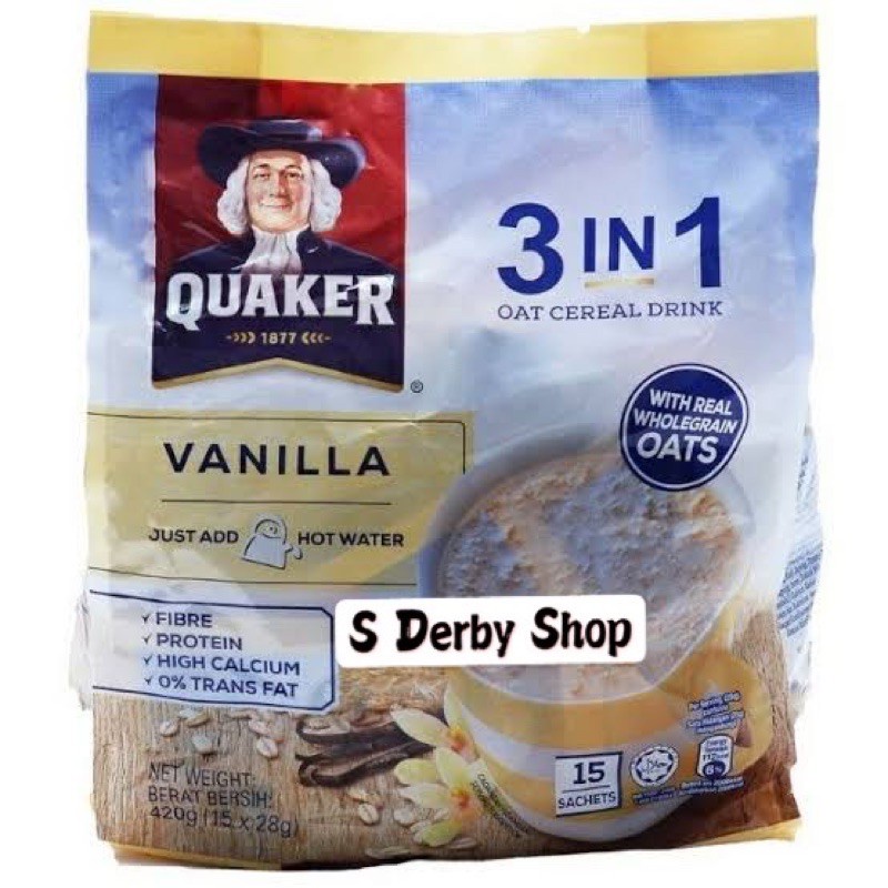 

Oatmeal Cereal Quaker Instan 3 In 1 Vanilla Sereal Malaysia