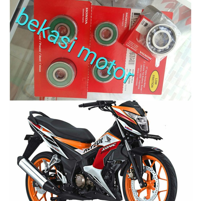 BEARING VELG RODA DEPAN BELAKANG HONDA SONIC 150R ORIGINAL 1SET ISI 5