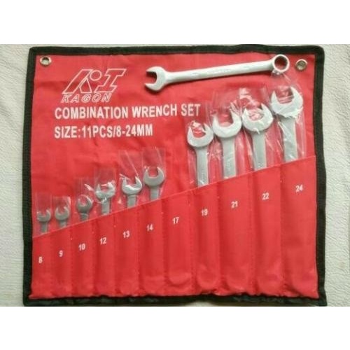 ✅New Perkakas Kunci Ring Pas Combination Kagon Set 11 Pcs 8-24Mm Awet Diskon