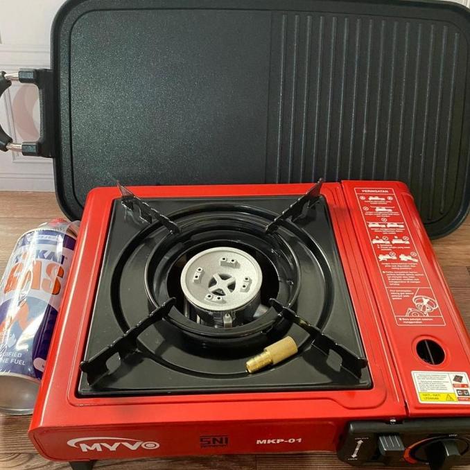 Paket Barbeque / Bbq Set Kompor Portable+ Grill Pan Panjang + Tabung Tompul11Toko