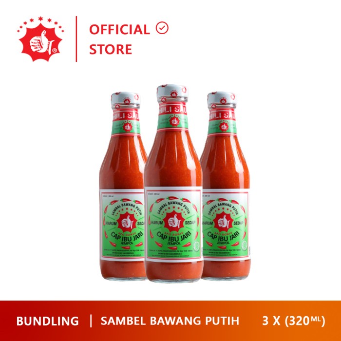 

Sambal Cap Ibu Jari Jempol Bawang Putih (Seafood) Bundling 3 Botol