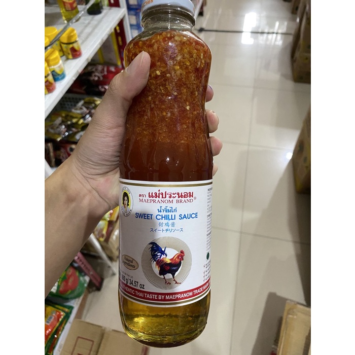 

Sweet Chilli Sauce Maepranom Brand Thailand 980 Gr Sambal Cap Ayam