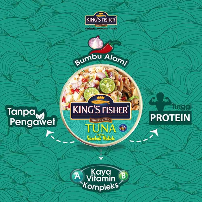 

Paket 3 Pcs King'S Fisher Tuna Dalam Air Garam Dan Sambal Matah 170G