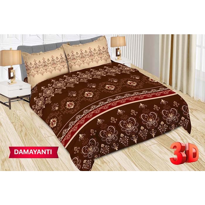 ✅Ori Bedcover Amp Sprei Rumbai Set Bonita King 180X200 Corak Damayanti Terbatas