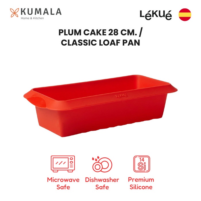 

✅Original Lekue Plum Cake Loaf Pan 28Cm Red Limited