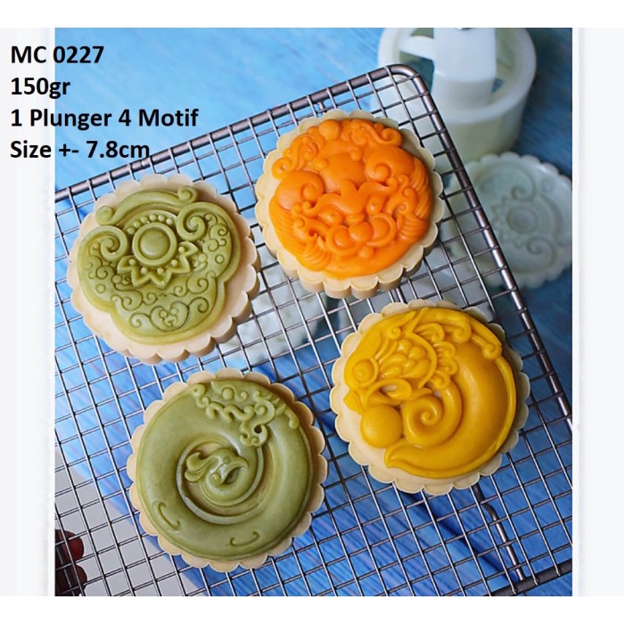 

✅Original Cetakan Mooncake Plunger Kue Bulan Nastar Pia Besar Naga 150Gr M227 Berkualitas