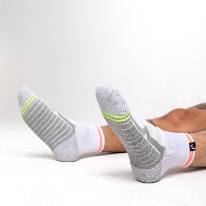 Kaos Kaki - Voted Sock & Co Kaos Kaki Olahraga 3 Set Beat White