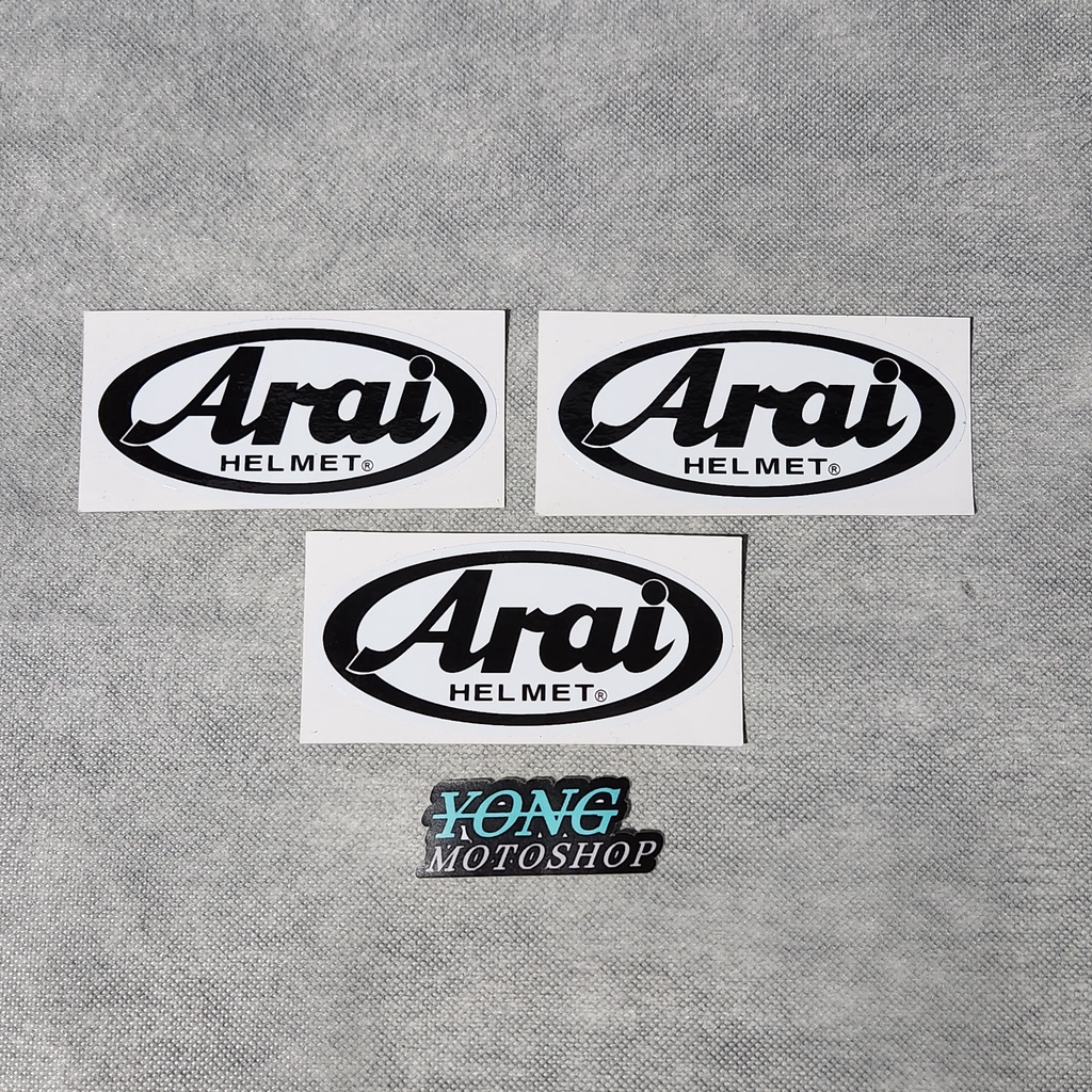 STICKER SET ARAI HELMET PRINTING Polos Motif Sticker
