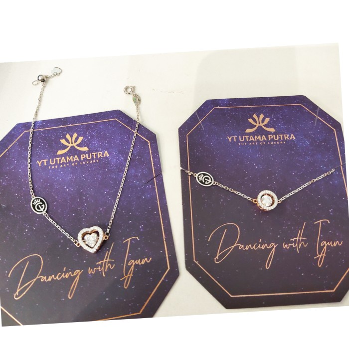 ✨Sale Gelang Dancing Stone Ivan Gunawan Emas Putih Kadar 750 Terbatas
