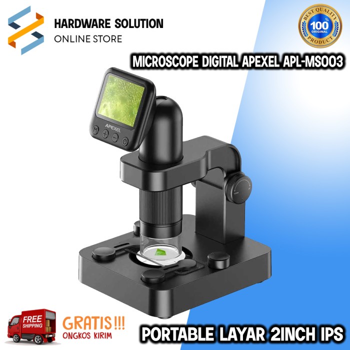 

✨Sale Microscope Digital Apexel Apl-Ms003 Mikroskop Portable Layar 2Inch Ips Terbatas