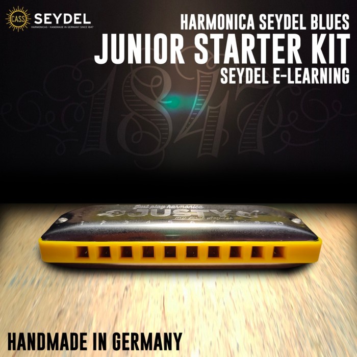 

✨Ready Harmonica Harmonika Seydel Junior Starter Kit 40007 Diatonic Berkualitas