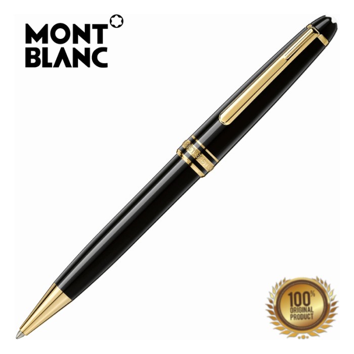 

✨Sale Montblanc Meisterstuck Gold Classique Ballpoint 164/10883 Original Terbaru