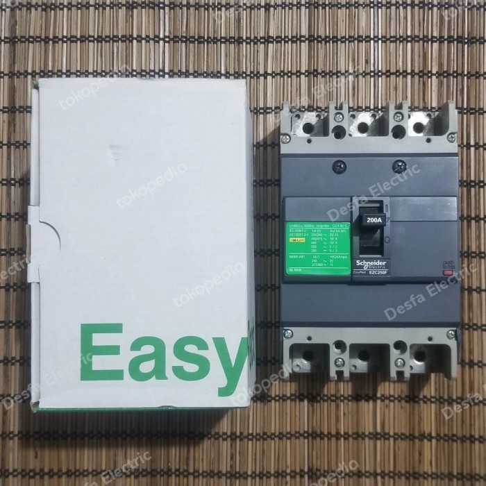 ✨Ori Mccb Schneider Ezc250F 3 Phase 200 Ampere Original Diskon