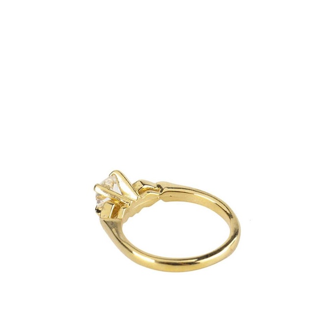 1901 Hijab Cincin Berlian Azure Swarovski Lapis Emas Original