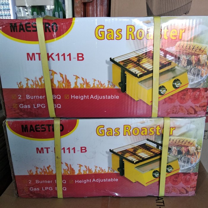 ✨New Ori Maestro Panggangan Sosis 2 Tungku Gas Terbaru