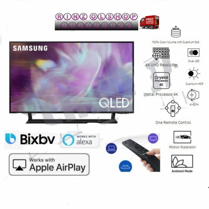 ✨New Led Tv Samsung 75Q60A Qled Smart Tvcrystal Uhd 4K Qa75Q60A Terbaru