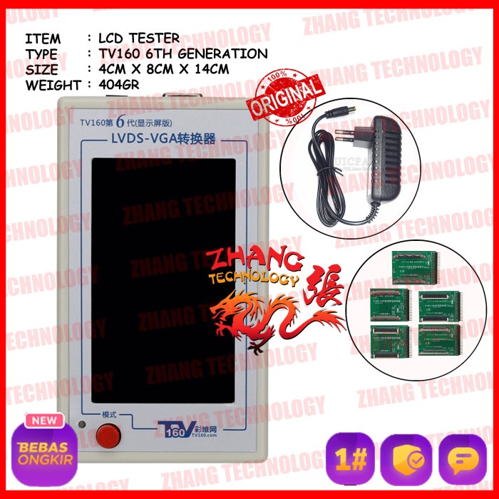 ✨New Mainboard Tester Tv 160 Tv160 Lvds Converter Vga Alat Tes Mb Tv Lcd Terbaru