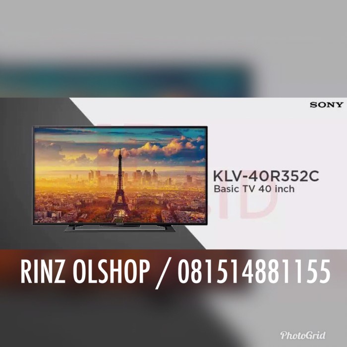 ✨New Klv40R352C Sony Bravia Led Tv Klv-40R352C Full Hd Resmi 40R352C Terbaru