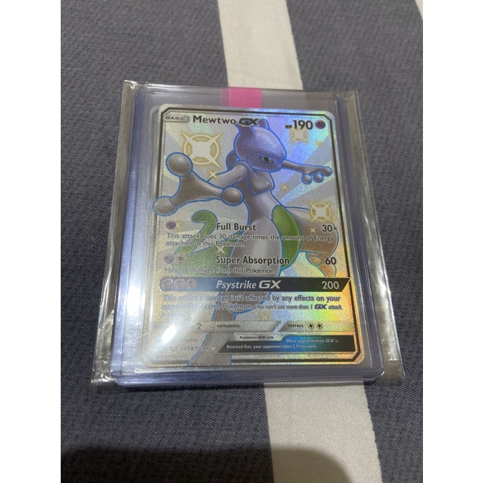 ✅Termurah Kartu Pokemon Tcg En Sm Hidden Fates Shiny Mewtwo Gx Ssr Berkualitas