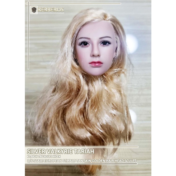 ✨Baru Kitbash Tbleague Phicen Valkyrie Silver Tariah Female Head Sculpt New Terbatas