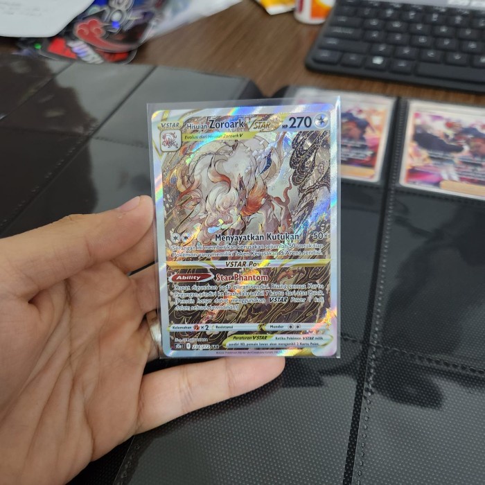 ✅Termurah Kartu Pokemon Indonesia - Vstar Semesta - Hisuian Zoroark Vstar Sar Diskon