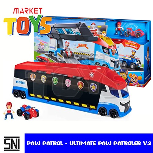 ✅Termurah Paw Patrol Ultimate Paw Patroler V2 Mainan Anak Bus Markas Mobil Dogie Terbaru