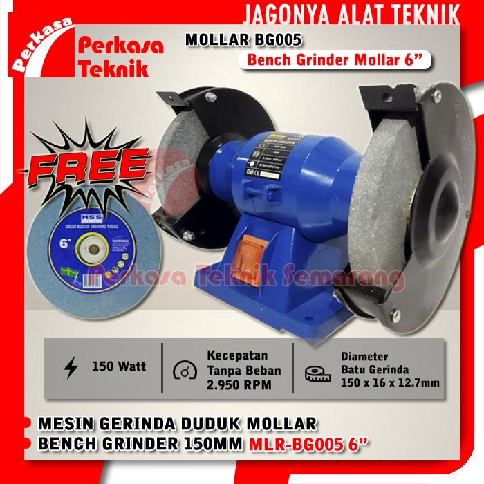 mollar BG005-150 Mesin Gerinda Duduk