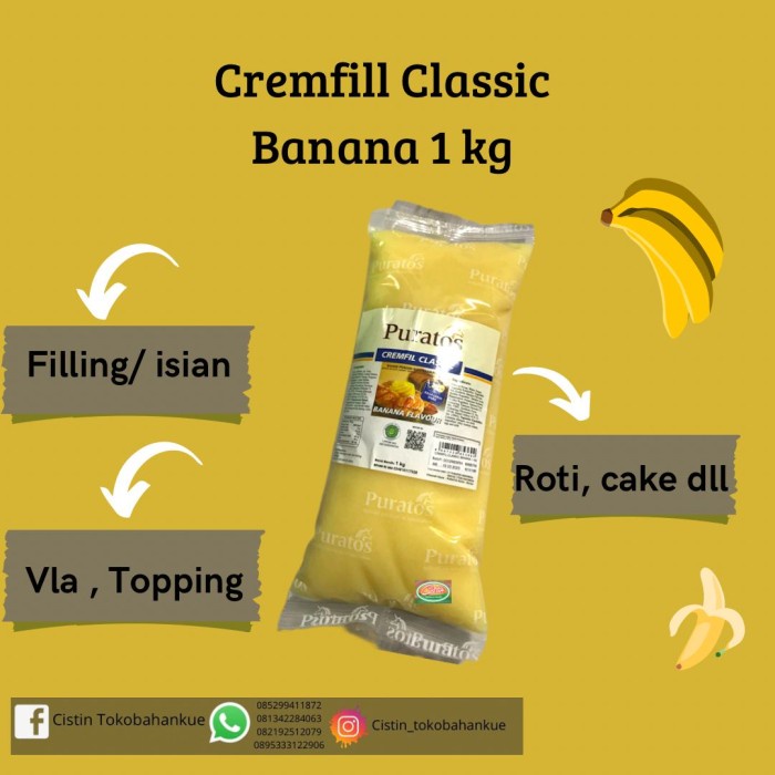 

\\\\\] SELAI CREMFIL CLASSIC BANANA 1 KG