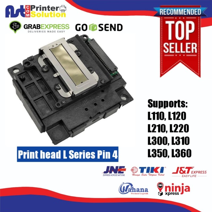 Masih Print Head Epson L110 L120 L210 L220 L360 4 Pin Original Copotan Unit