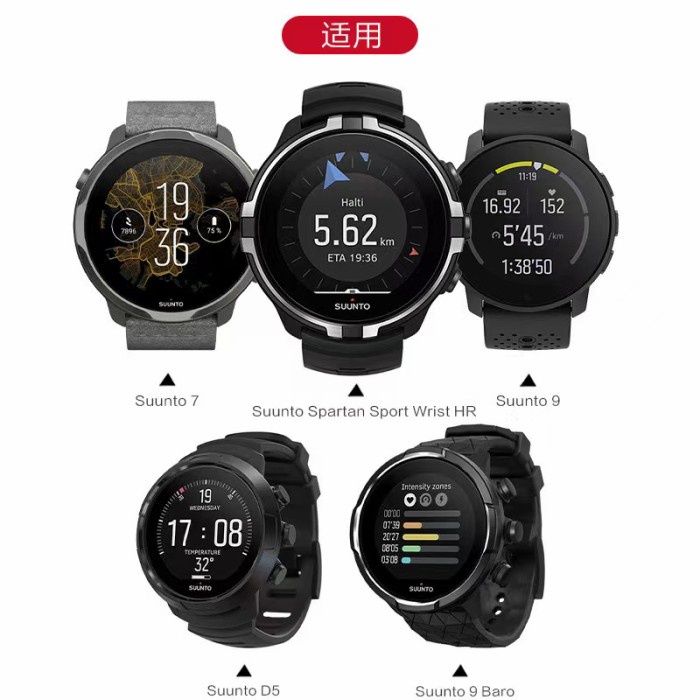 NEW STRAP TALI JAM SUUNTO 7 SPARTAN SPORT WRIST 9 BARO D5 24MM FOSSIL NATE ORIGINAL TERBARU