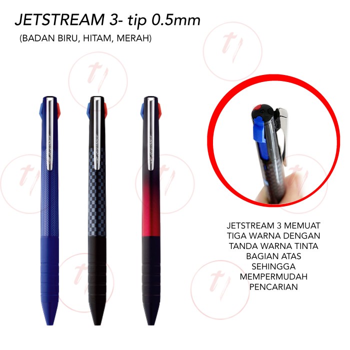 

Uni Jetstream Slim Compact 3 Colors Multipen 0.5 Mm Sxe3-Jss-05