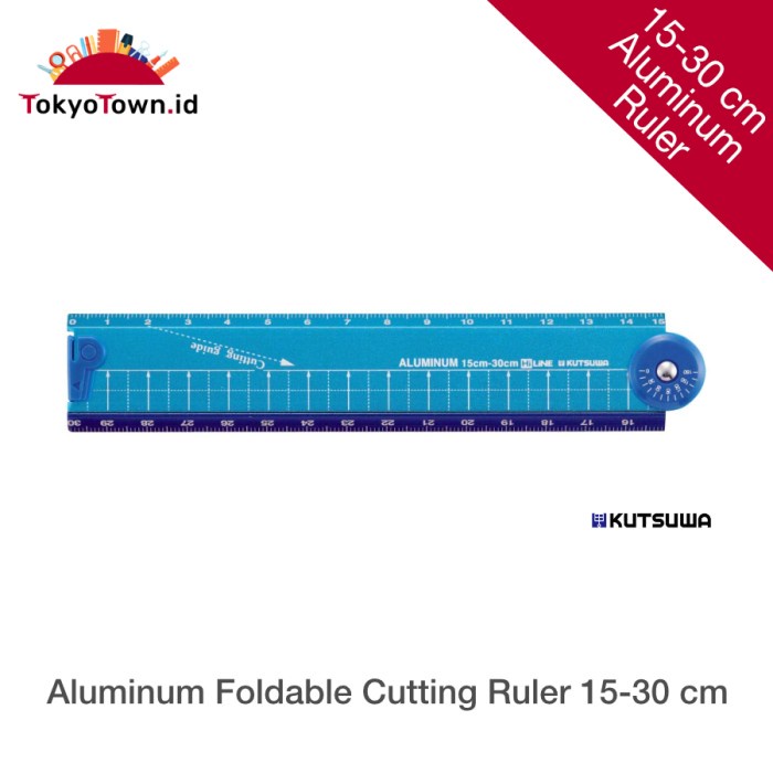 

Kutsuwa Aluminum Ruler Foldable 30Cm Scrapbooking