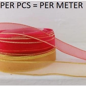 

yang dicari@@@@] Pita Organdi List Emas 1.2 Cm Hias Bingkisan Kado Gift Ribbon PT005