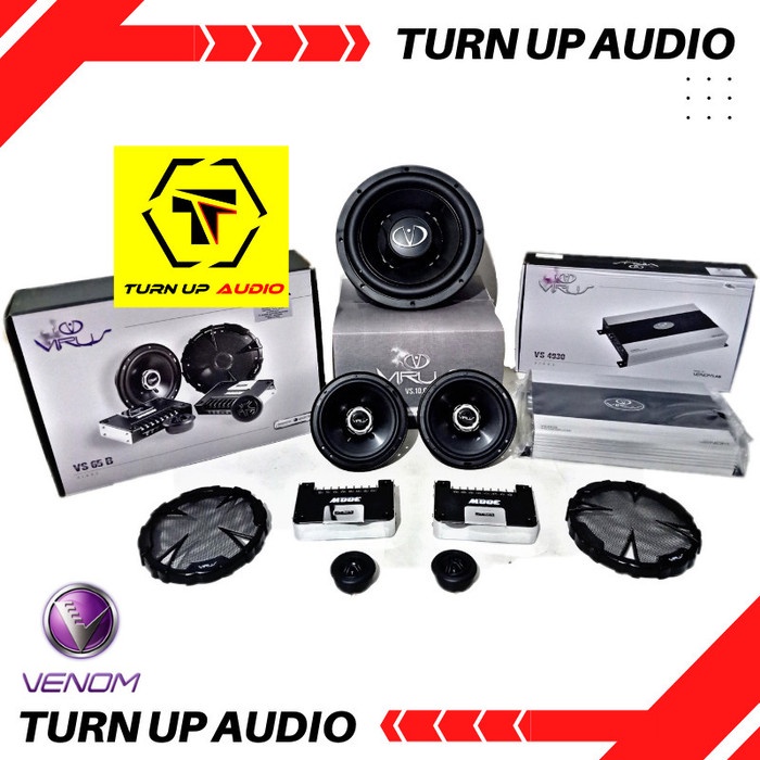 ✅New Ori Paket Audio Mobil Venom Virus Full Set Speaker Original Venom Terbaru