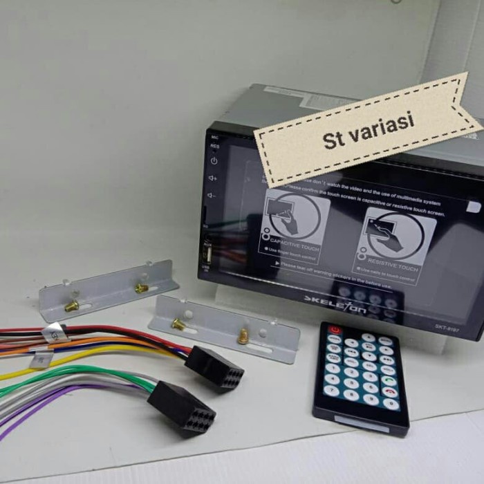 ✅Ori Double Din Skeleton Mp5 Skt 8197 Mobil Grand New Avanza Berkualitas