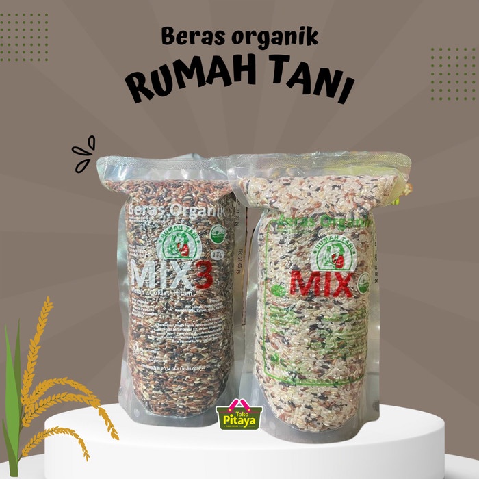 

```````] Beras Organik Rumah Tani MIX3 / MIX 1 kg