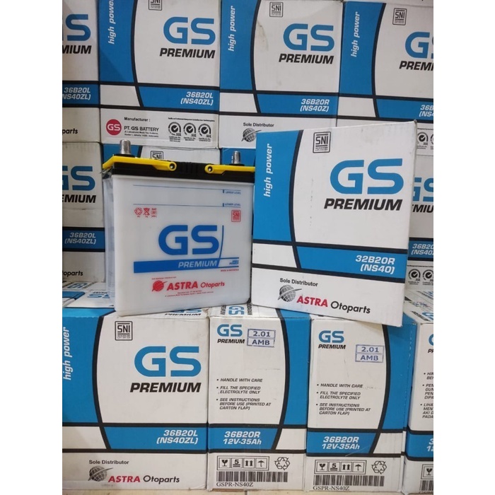 [Original] Aki Mobil Toyota Avanza Gs Astra Premium Ns40 32B20R Aki Basah 12V 32A Limited