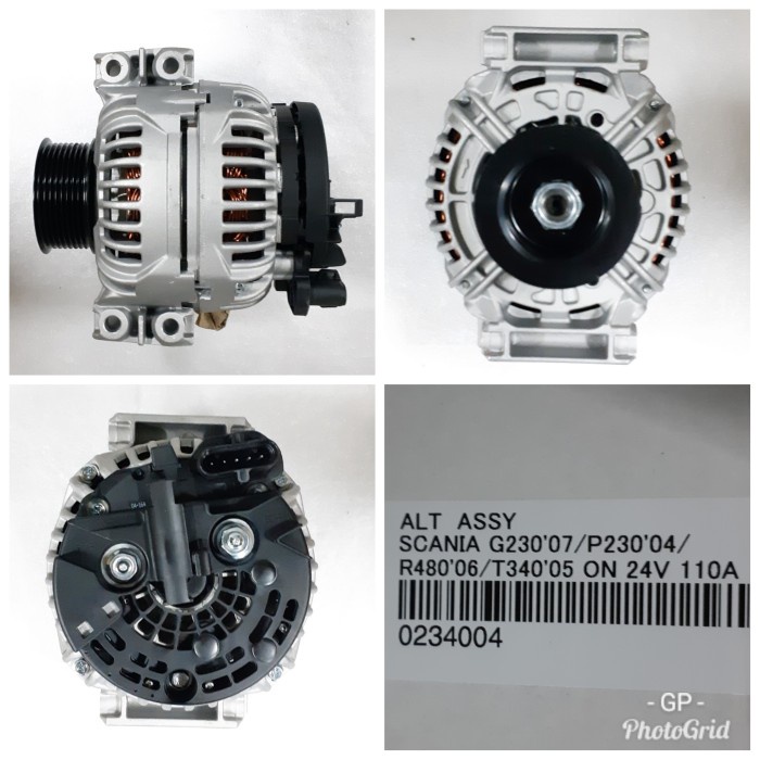 [Original] Dinamo Alternator Gp Scania G230/ P360 / P230/ R480/ R580 Pn.2398368 Berkualitas