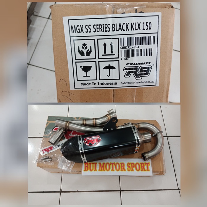 [Original] Knalpot R9 Series Mgx Kawasaki Klx150 Atau Knalpot R9 Klx 150 Ori R9 Diskon
