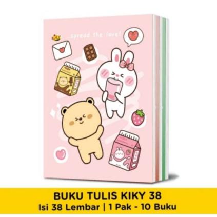 

PROMO TERBARU (10 BUKU) BUKU TULIS SEKOLAH 38 LEMBAR KIKY / BUKU OKEY GARIS ISI 1 PACK TOP BRAND