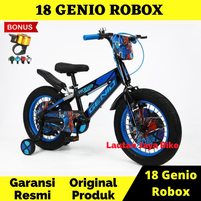 ✨Original Sepeda Anak Bmx 18 Genio Robox Diskon