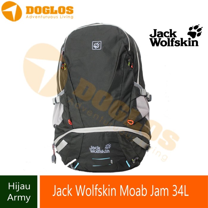 ✨Original Tas Daypack Moab Jam 34 Bike Backpack Jws Jack Wolfskin Original Army Terbatas