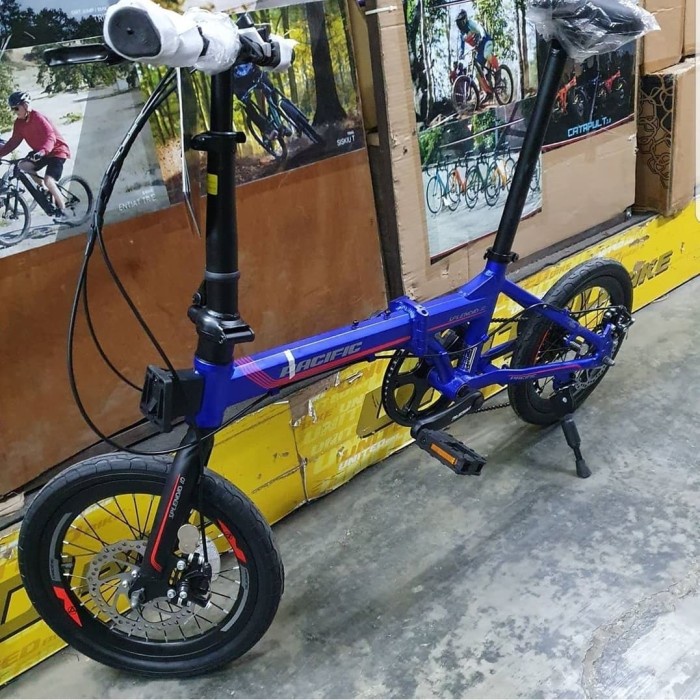 ✨Original Sepeda Lipat 16 Inch Pacific Splendid 1.0 Berkualitas