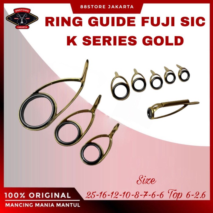 ✨Ready 88Storejakarta Liebe Ring Guide Fuji Sic K Series Gold Isi 9 Mata Diskon