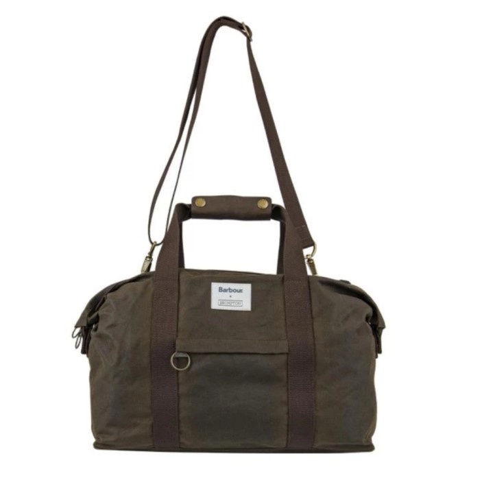 ✨Original Brompton X Barbour Wax Holdall Olive Original Terbaru