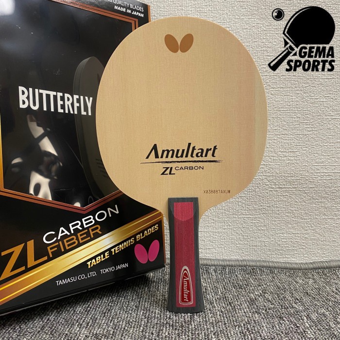 ✨Ori Kayu Bet Tenis Meja Butterfly Amultart Fl Zl Carbon Original Limited