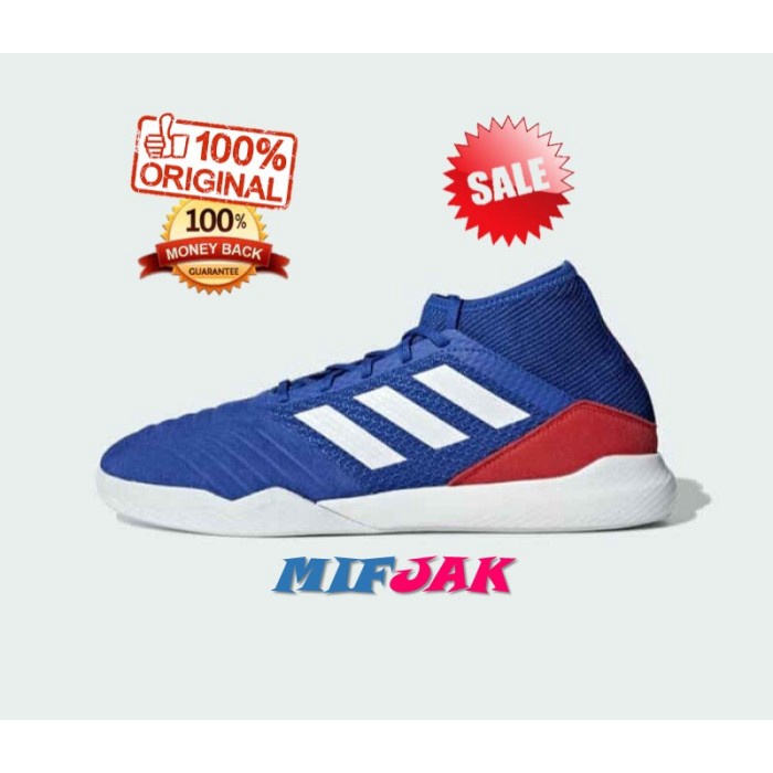 ✨Ori Adidas Predator 19.3 Football Shoes Blue 100 Original Terbaru