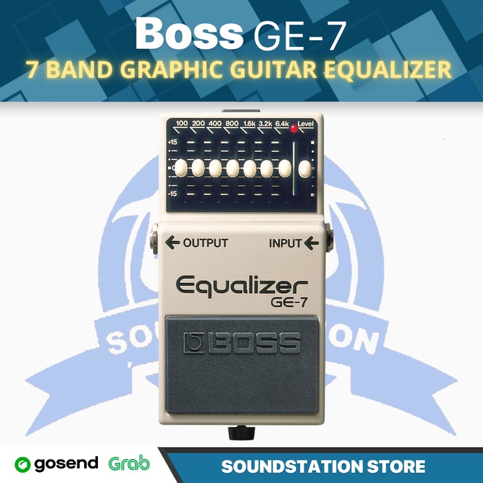 ✨Ori Boss Ge-7 Band Graphic Guitar Equalizer  Efek Stompbox Pedal Ge7 Eq Limited