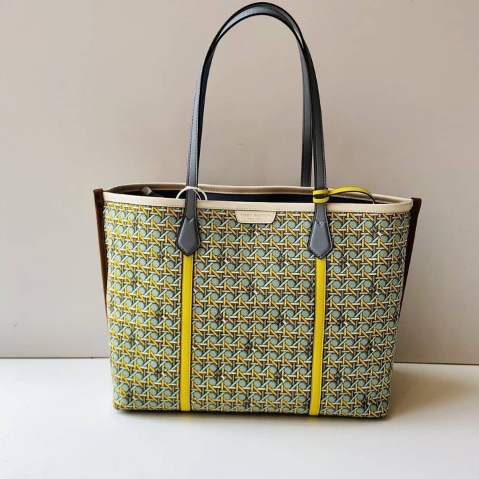 ✨New Tb Perry Printed Canvas Tote Terbaru